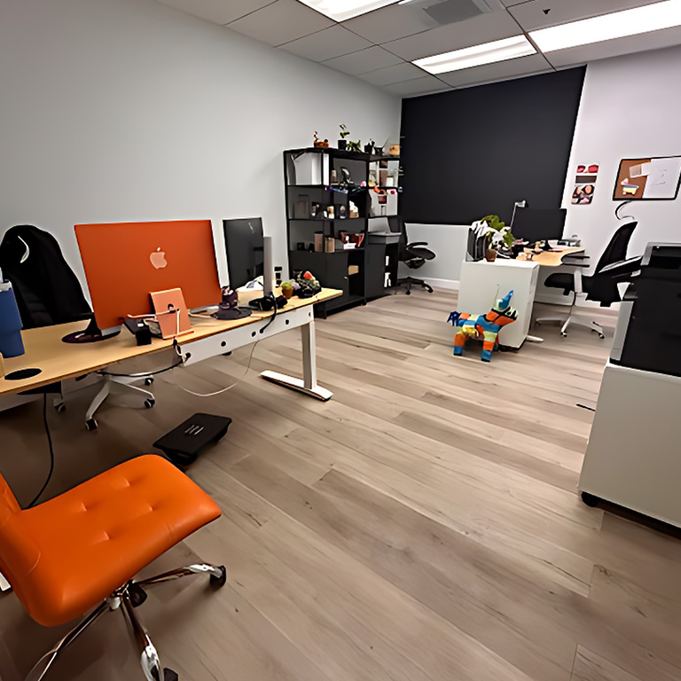 Hard floor strip and wax service in Camarillo providing shiny, durable flooring.