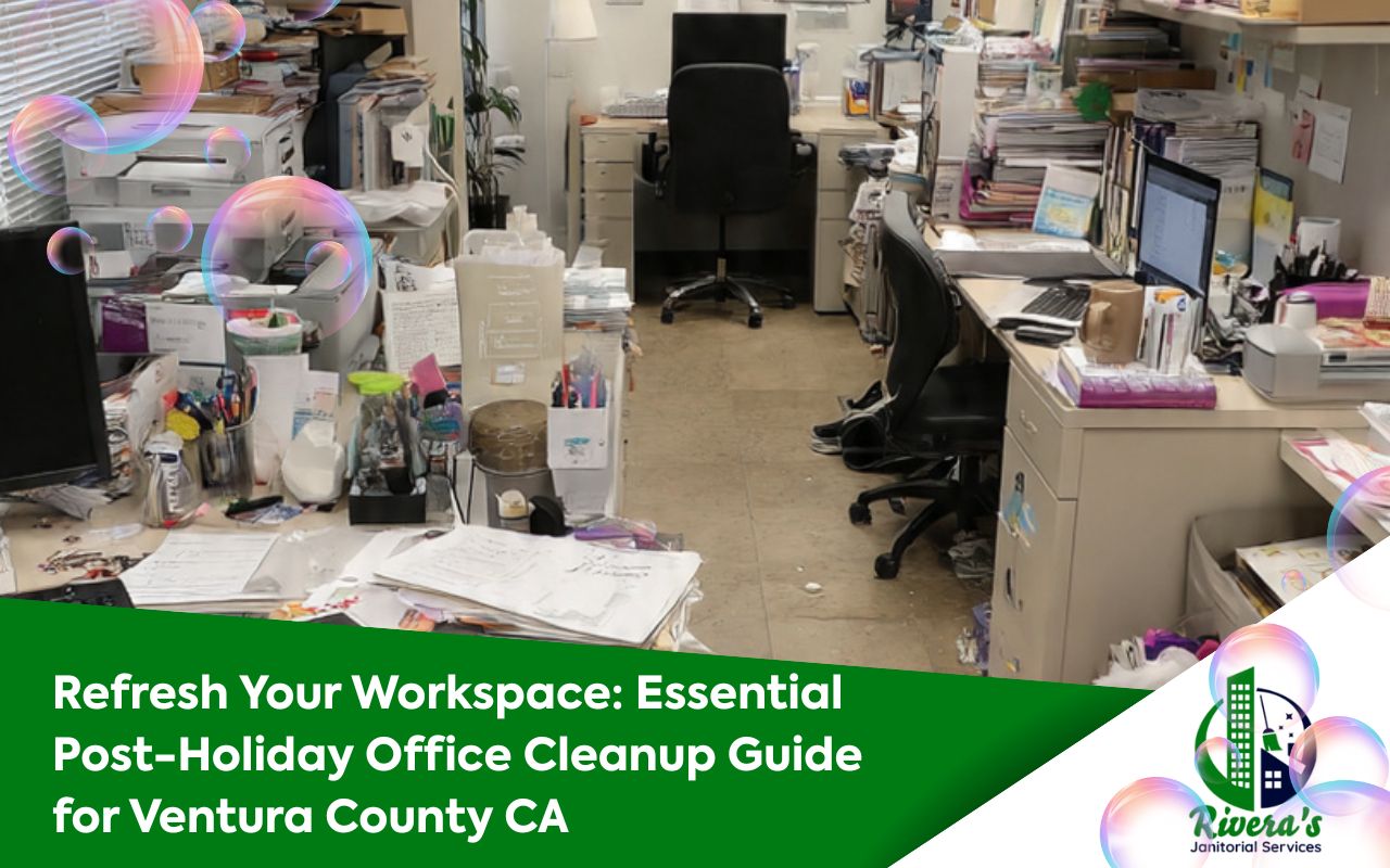 Post-Holiday Office Cleanup for Ventura County, CA with a refreshed, organized office workspace
