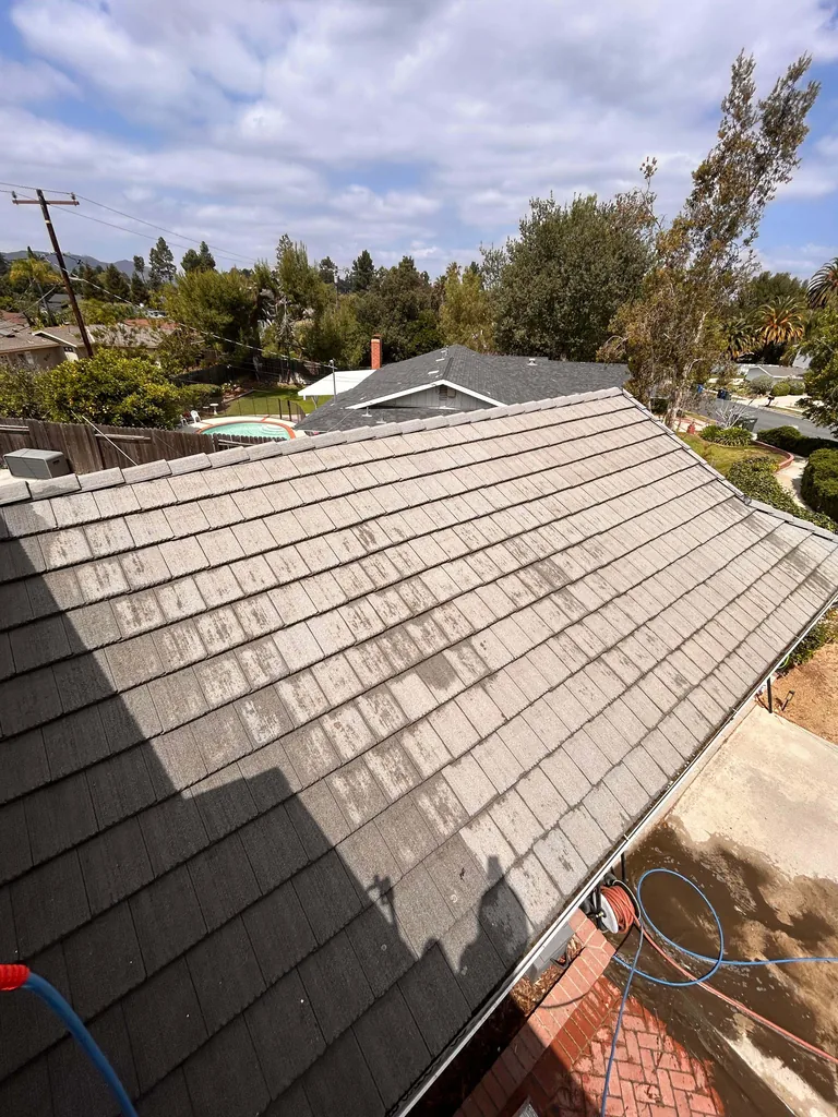 Janitorial Services - Roofing Cleaning Before
