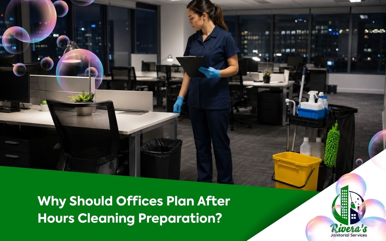 Secure access cleaning procedures for an office building