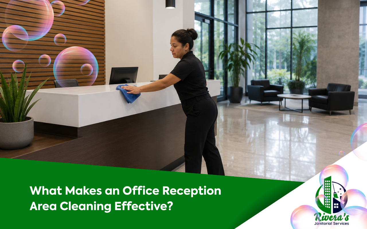 office reception area cleaning checklist for a clean lobby